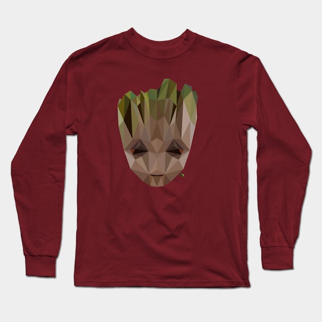 Baby Groot Poly Long Sleeve T-Shirt by CriSan